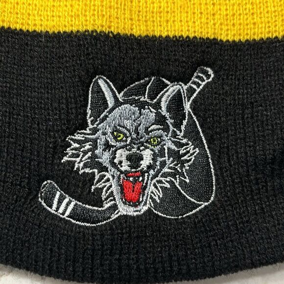 Chicago Wolves | NWOT Minor League Hockey Winter Hat Beanie AHL - Picture 3 of 3